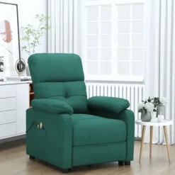 vidaXL Fåtöljer>Massagefåtölj mörk tyg