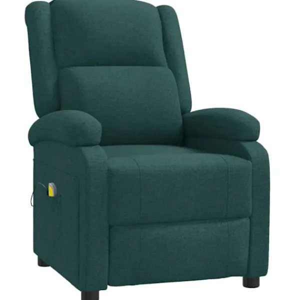 vidaXL Fåtöljer>Massagefåtölj mörk tyg