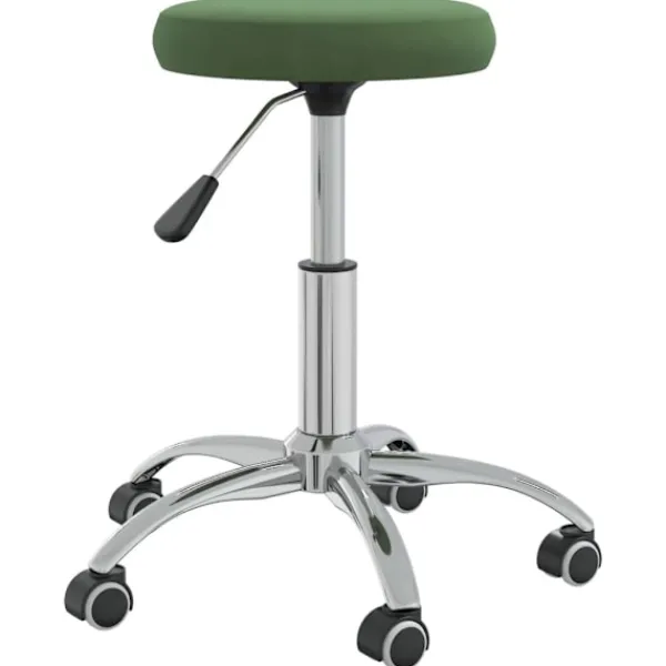 vidaXL Pallar>Massagepall mörk sammet