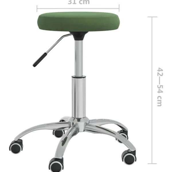 vidaXL Pallar>Massagepall mörk sammet