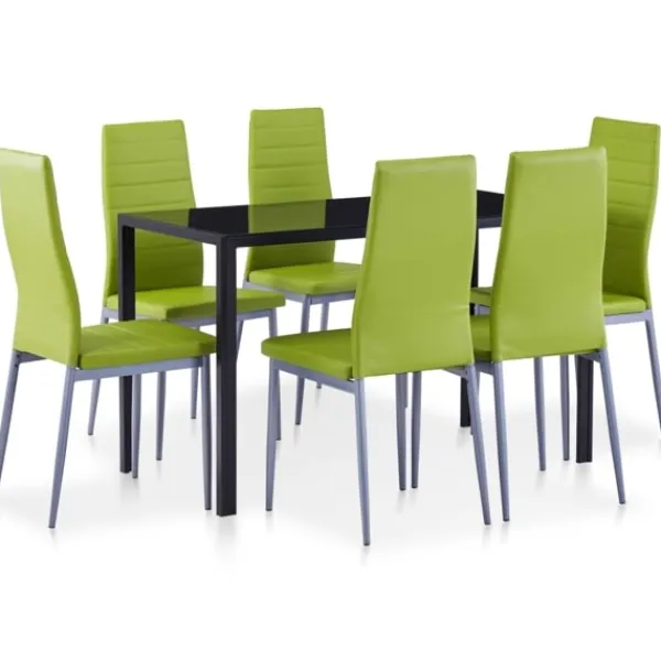 vidaXL Matgrupper>Matbord och stolar 7 delar