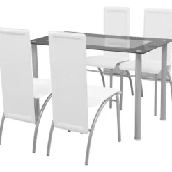 vidaXL Matgrupper>Matbord och stolar 5 delar