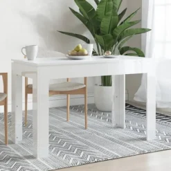 vidaXL Matbord>Matbord högglans 120x60x76 cm konstruerat trä