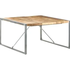 vidaXL Matbord>Matbord 140x140x75 cm grovt mangoträ