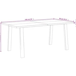 vidaXL Matbord><noscript><img width=