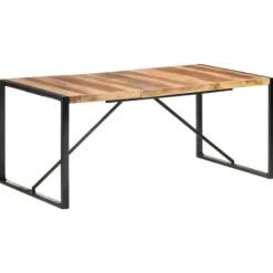 vidaXL Matbord>Matbord 180x90x75 cm massivt trä