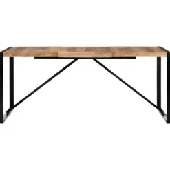 vidaXL Matbord>Matbord 180x90x75 cm massivt trä