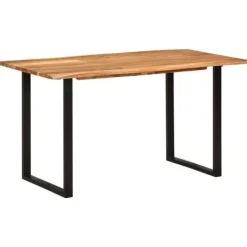 vidaXL Matbord>Matbord 140x70x76 cm massivt akaciaträ
