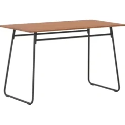 vidaXL Matgrupper>Matgrupp 5 delar massivt plywood stål