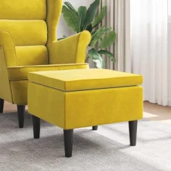 vidaXL Pallar>Pall med träben sammet