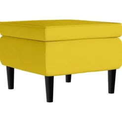 vidaXL Pallar>Pall med träben sammet