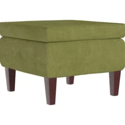 vidaXL Pallar>Pall med träben ljus sammet