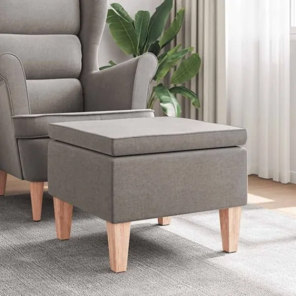 vidaXL Pallar>Pall med träben tyg