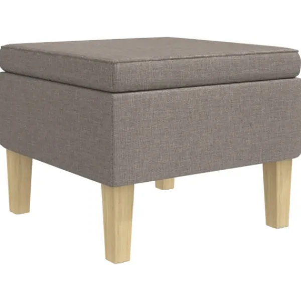 vidaXL Pallar>Pall med träben tyg