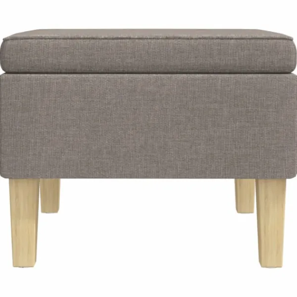 vidaXL Pallar>Pall med träben tyg