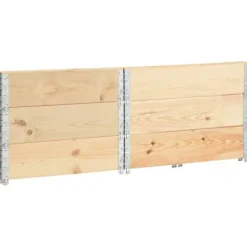 vidaXL Pallar>Pallkrage 3 st 100x100 cm massiv furu