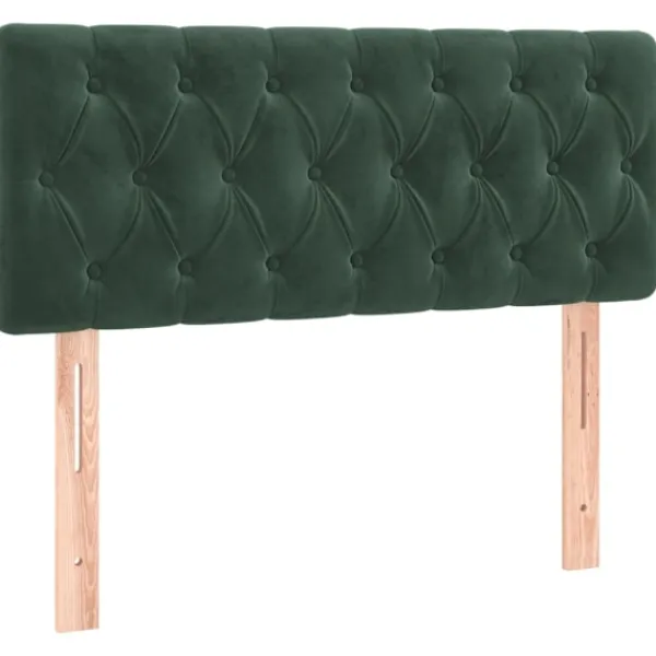 vidaXL Sängar>Ramsäng med madrass mörk 90x190 cm sammet