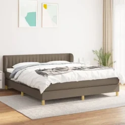 vidaXL Sängar>Ramsäng med madrass 180x200 cm tyg