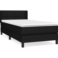 vidaXL Sängar>Ramsäng med madrass 100x200 cm tyg