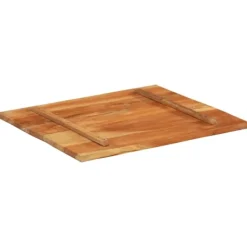 vidaXL Matbord>Rektangulär bordsskiva 70x80 cm 25-27 mm massivt återvunnet trä