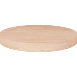 vidaXL Småbord>Rund bordsskiva Ø40x4 cm obehandlad massiv ek