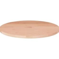 vidaXL Småbord>Rund bordsskiva Ø50x1,5 cm obehandlat massiv ek