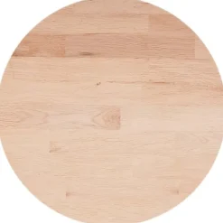 vidaXL Småbord>Rund bordsskiva Ø50x1,5 cm obehandlat massiv ek