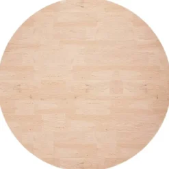 vidaXL Småbord>Rund bordsskiva Ø80x2,5 cm obehandlat massiv ek