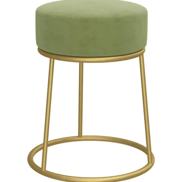 vidaXL Pallar>Rund förvaringspall sammet