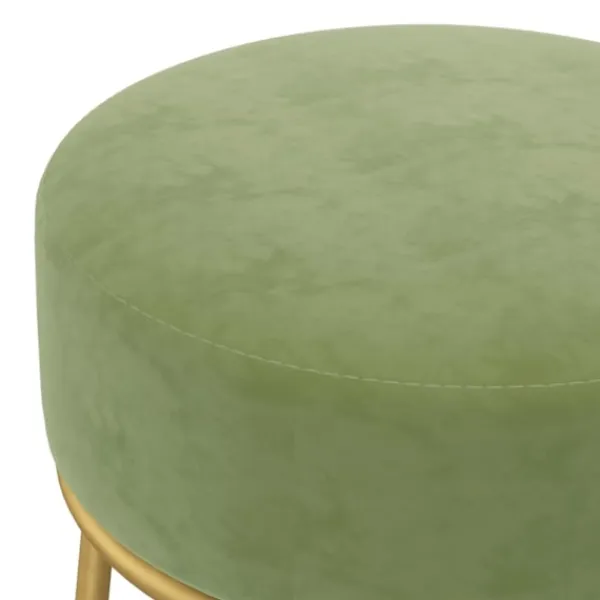 vidaXL Pallar>Rund förvaringspall sammet