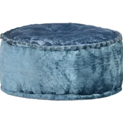 vidaXL Sittpuffar>Rund sammetspuff 40x20 cm