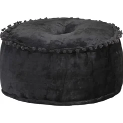 vidaXL Sittpuffar>Rund sammetspuff 40x20 cm