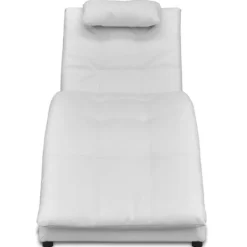 vidaXL Fåtöljer>Schäslong med kudde i konstläder