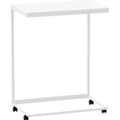 vidaXL Småbord>Sidobord med hjul 55x35x70 cm konstruerat trä