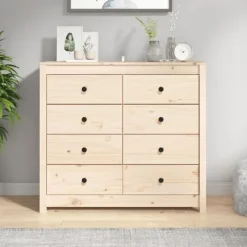 vidaXL Byråer>Sidoskåp 100x40x90 cm massiv furu