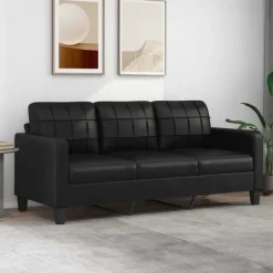 vidaXL Soffor>3-sitssoffa 180 cm konstläder