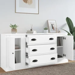 vidaXL Byråer>Skänk 3 delar konstruerat trä