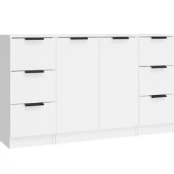 vidaXL Byråer>Skänk 3 delar konstruerat trä