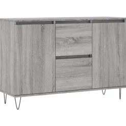 vidaXL Sideboards>Skänk sonoma 101,5x35x70 cm konstruerat trä