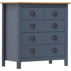 vidaXL Byråer>Skänk Hill 79x40x80 cm massiv furu