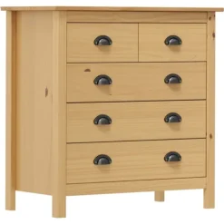 vidaXL Byråer>Skänk Hill 79x40x80 cm massiv furu