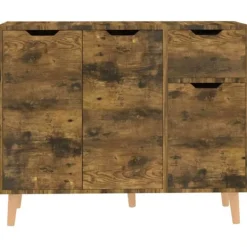 vidaXL Sideboards>Skänk rökfärgad ek 90x30x72 cm konstruerat trä