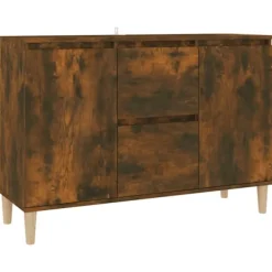 vidaXL Sideboards>Skänk rökfärgad ek 101x35x70 cm konstruerat trä