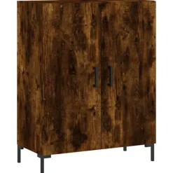 vidaXL Sideboards>Skänk rökfärgad ek 69,5x34x90 cm konstruerat trä