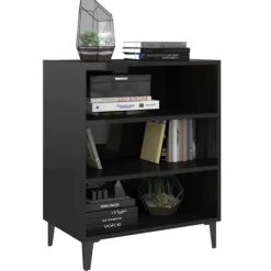 vidaXL Hyllor>Skänk högglans 57x35x70 cm spånskiva