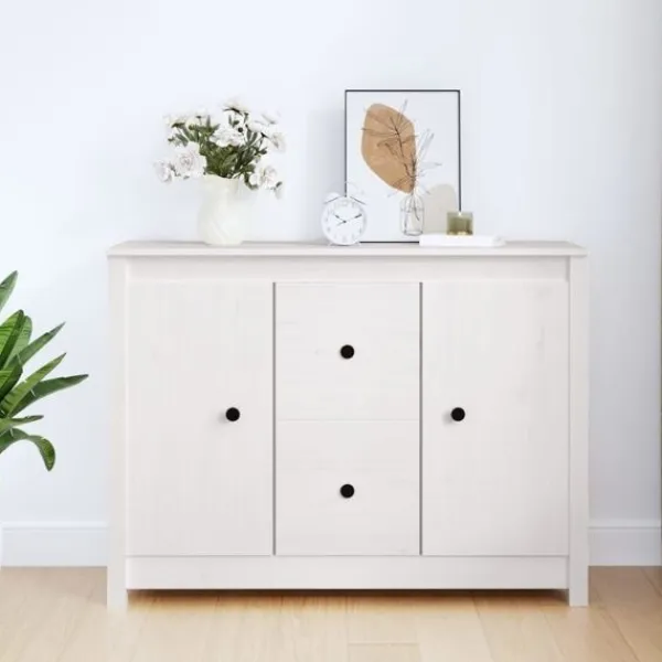 vidaXL Byråer>Skänk 100x35x74 cm massiv furu