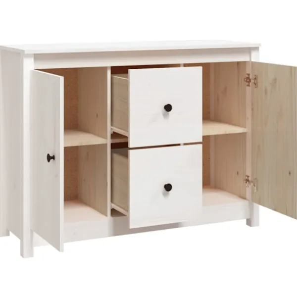 vidaXL Byråer>Skänk 100x35x74 cm massiv furu