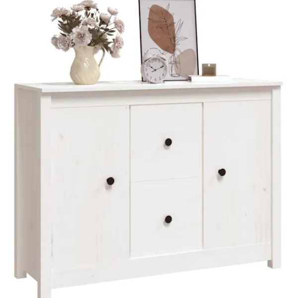 vidaXL Byråer>Skänk 100x35x74 cm massiv furu