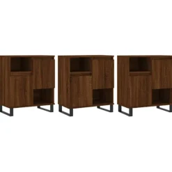 vidaXL Sideboards>Skänkar 3 st ek konstruerat trä