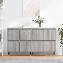 vidaXL Sideboards>Skänkar 2 st sonoma konstruerat trä